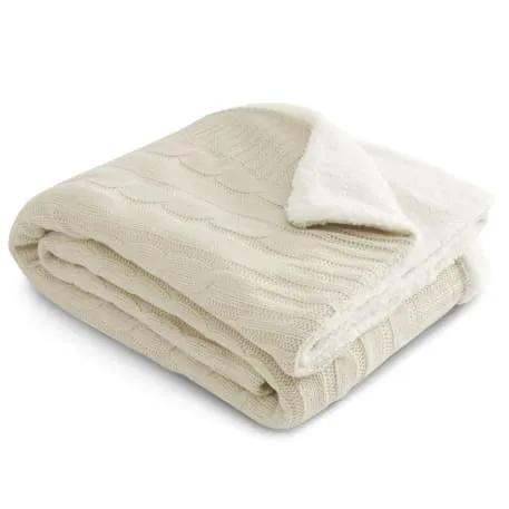 Field & Co.® Cable Knit Sherpa Blanket 20 of 23