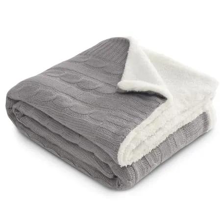 Field & Co.® Cable Knit Sherpa Blanket 7 of 23