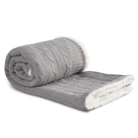 Field & Co.® Cable Knit Sherpa Blanket 12 of 28
