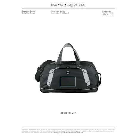 Shockwave 19" Sport Duffel Bag 4 of 5