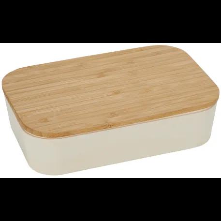Bamboo Fiber Lunch Box with Cutting Board Lid 3 of 27
