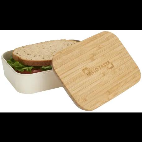 Bamboo Fiber Lunch Box with Cutting Board Lid 1 of 27