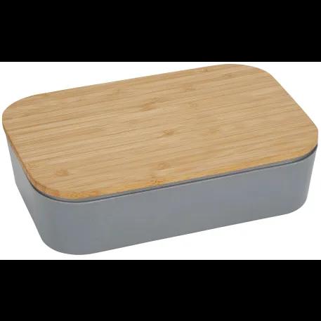 Bamboo Fiber Lunch Box with Cutting Board Lid 19 of 27