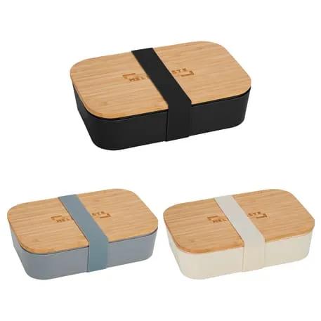 Bamboo Fiber Lunch Box with Cutting Board Lid 2 of 27