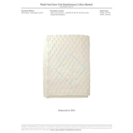 Made*Here New York Basketweave Cotton Blanket 5 of 5
