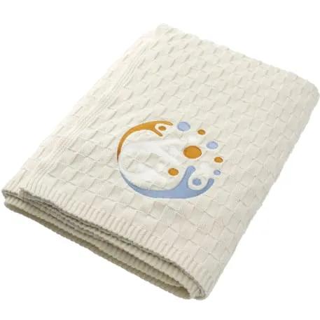 Made*Here New York Basketweave Cotton Blanket 1 of 5
