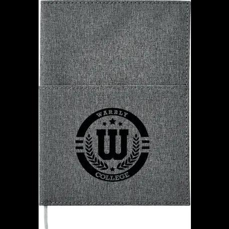 5" x 7" FSC® Mix Canvas Pocket Refillable Notebook