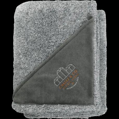 Heathered Fuzzy Fleece Blanket