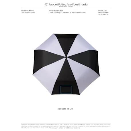 42" Recycled Folding Auto Open Umbrella 64 of 67