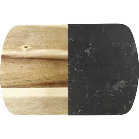 Black Marble Cheese Board Set with Knives 1 of 10