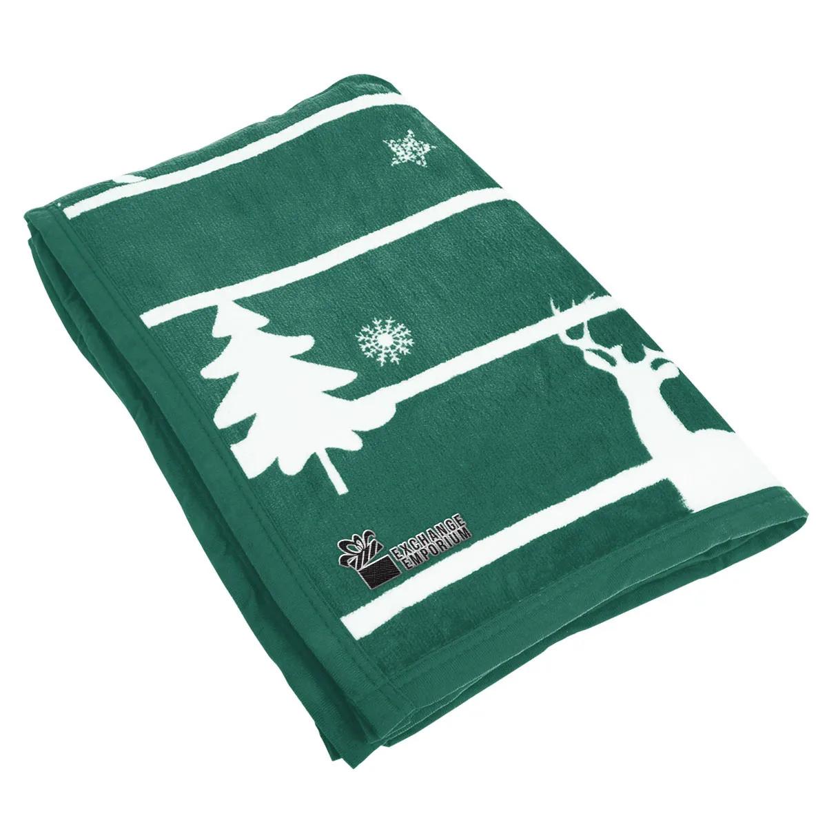 Winter's Nap Holiday Throw Blanket 2 of 3