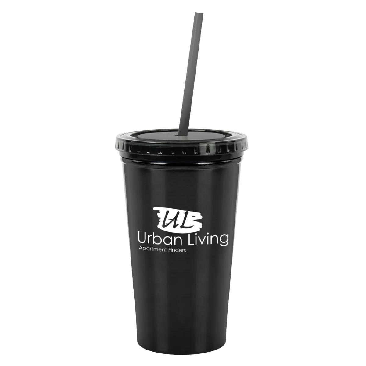 16 Oz. Stainless Steel Double Wall Tumbler 1 of 4