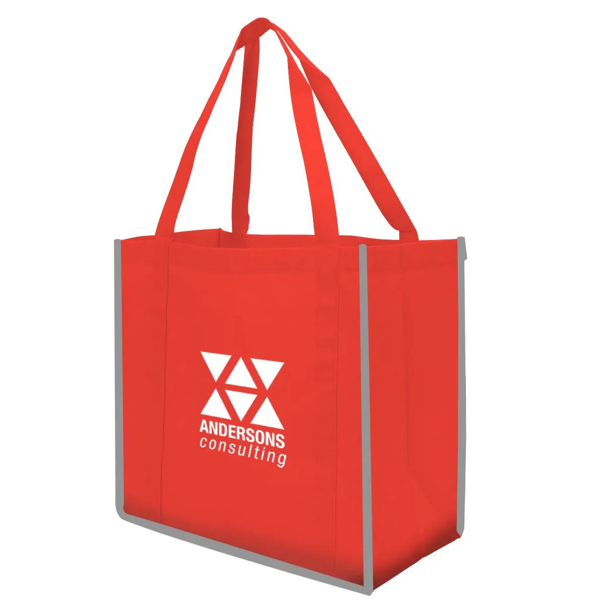 Reflective Large Grocery Tote Bag 3 of 4