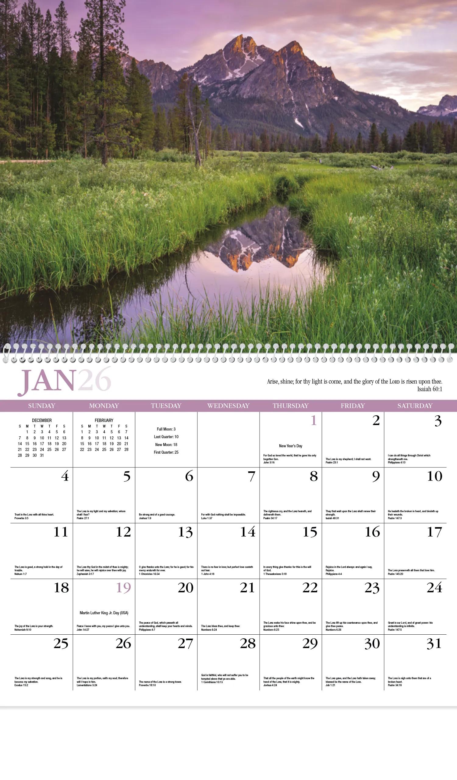 HotLine® Products Reflections (Non-Denominational) Appointment Calendar - Spiral 30 of 90