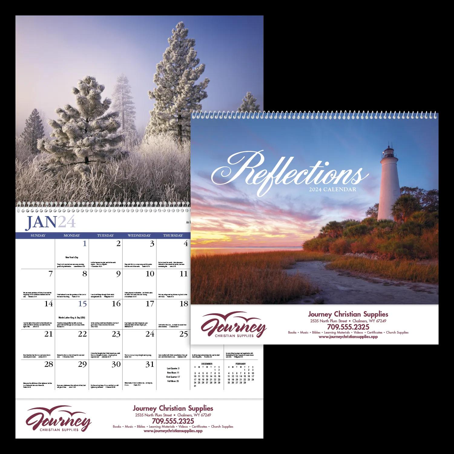 Reflections (Non-Denominational) Appointment Calendar - Spiral 24 of 62