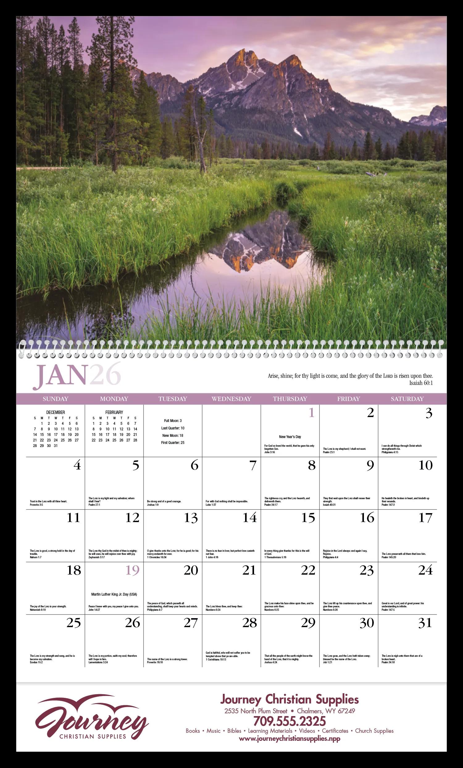 HotLine® Products Reflections (Non-Denominational) Appointment Calendar - Spiral 19 of 90