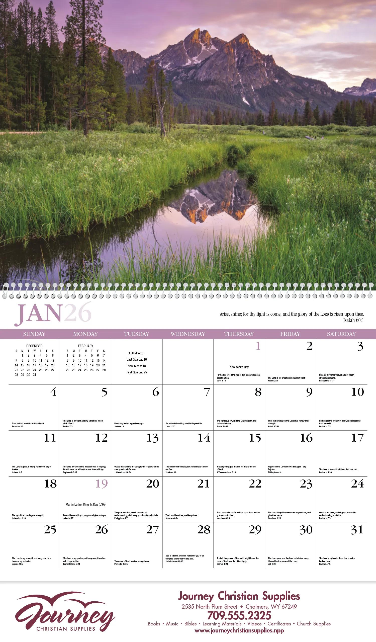 HotLine® Products Reflections (Non-Denominational) Appointment Calendar - Spiral 28 of 90