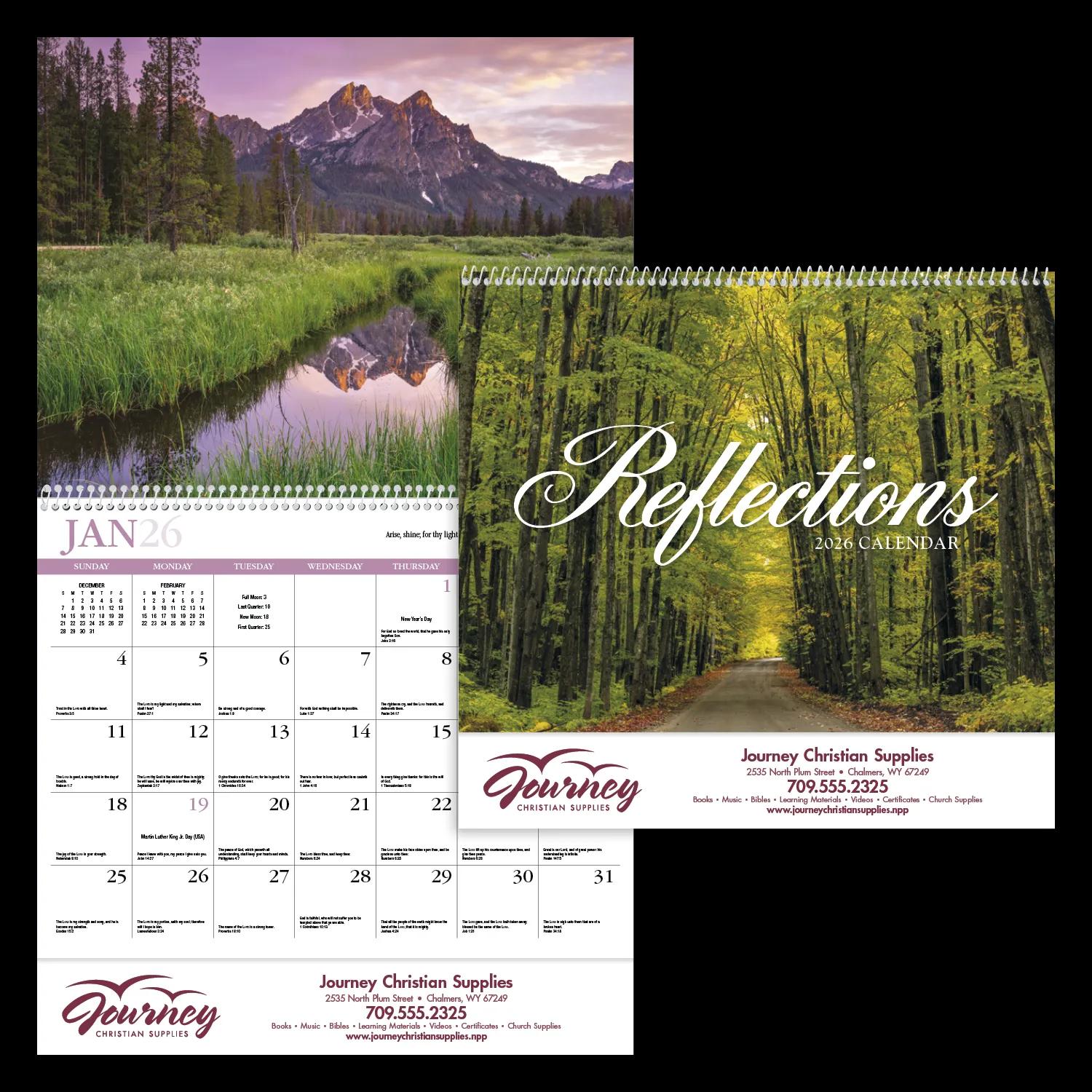 HotLine® Products Reflections (Non-Denominational) Appointment Calendar - Spiral 21 of 90