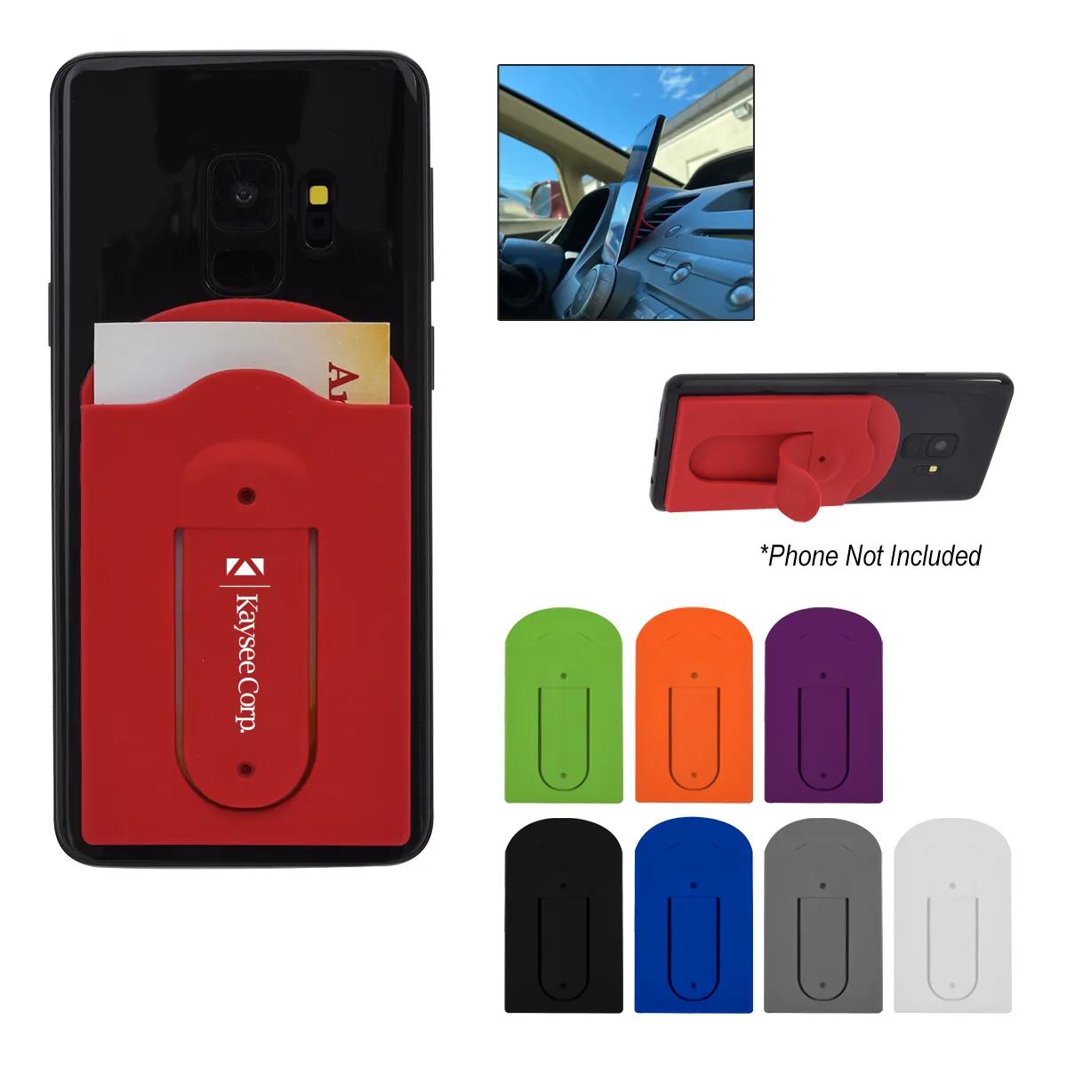 Silicone Vent Phone Wallet With Stand