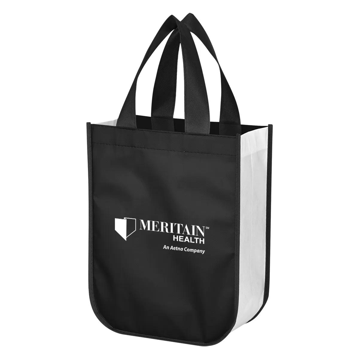 Shiny Non-Woven Shopper Tote Bag 1 of 10