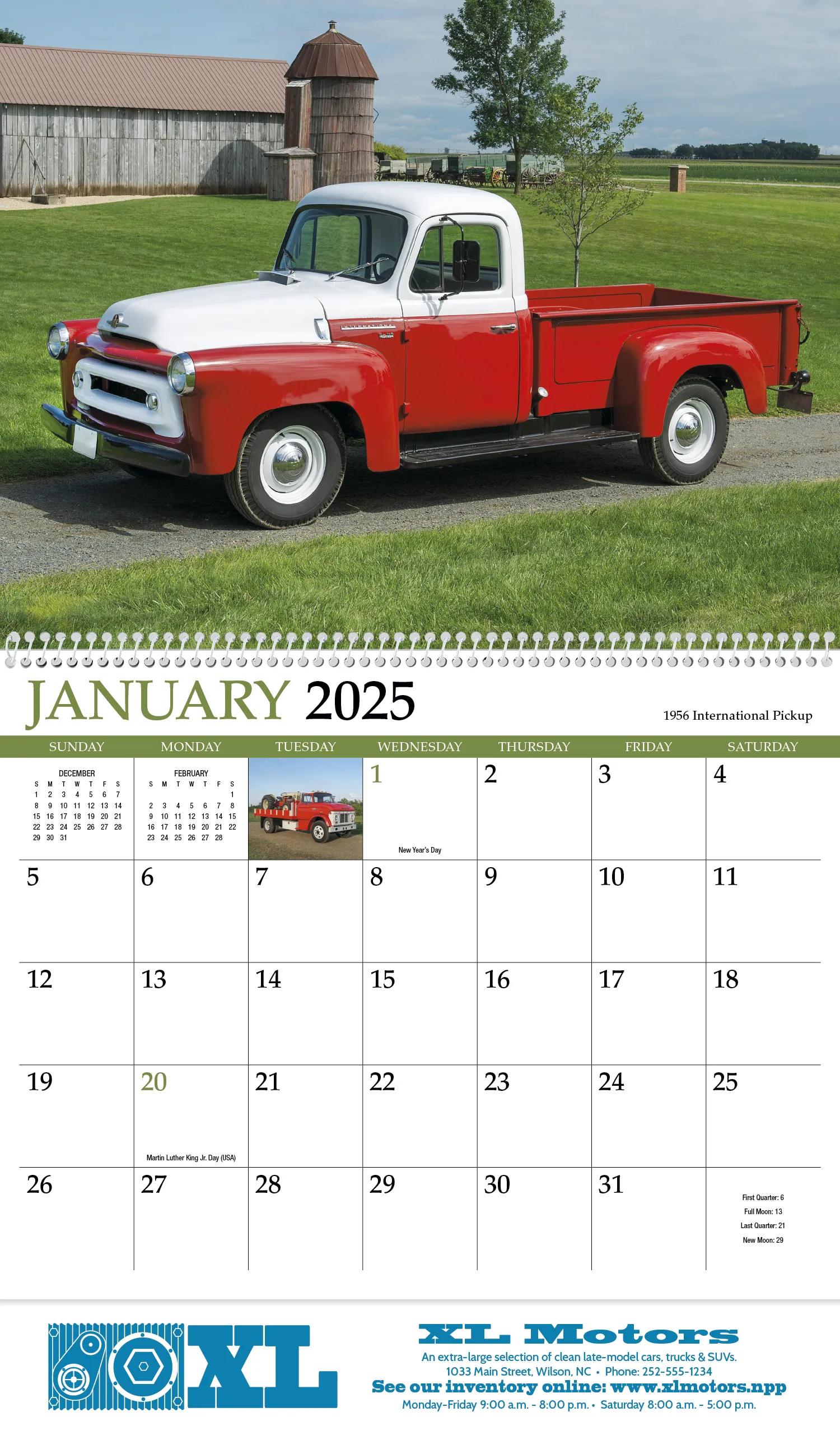 Classic Trucks Appointment Calendar - Spiral 22 of 62