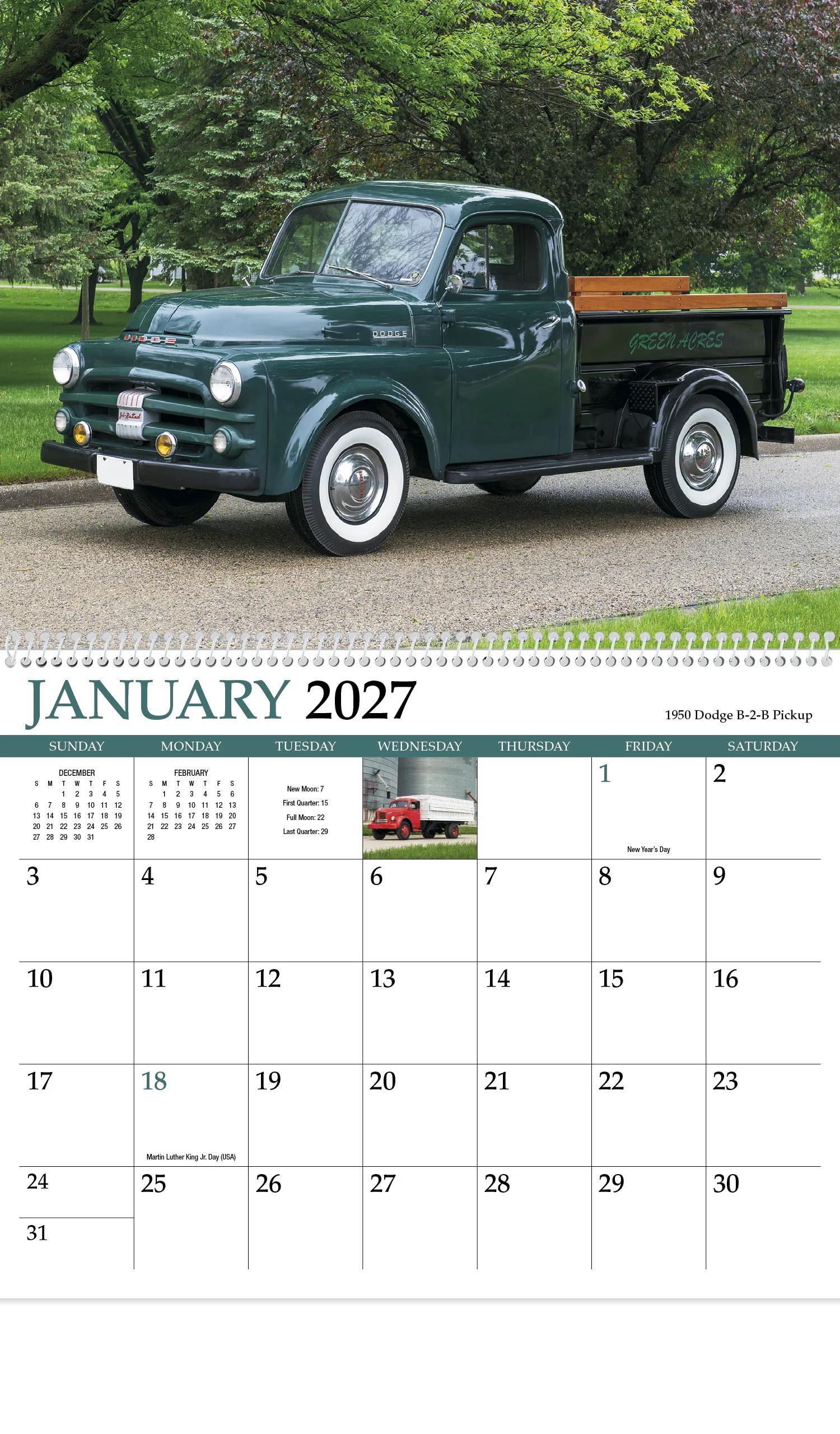 HotLine® Products Classic Trucks Appointment Calendar - Spiral 34 of 89