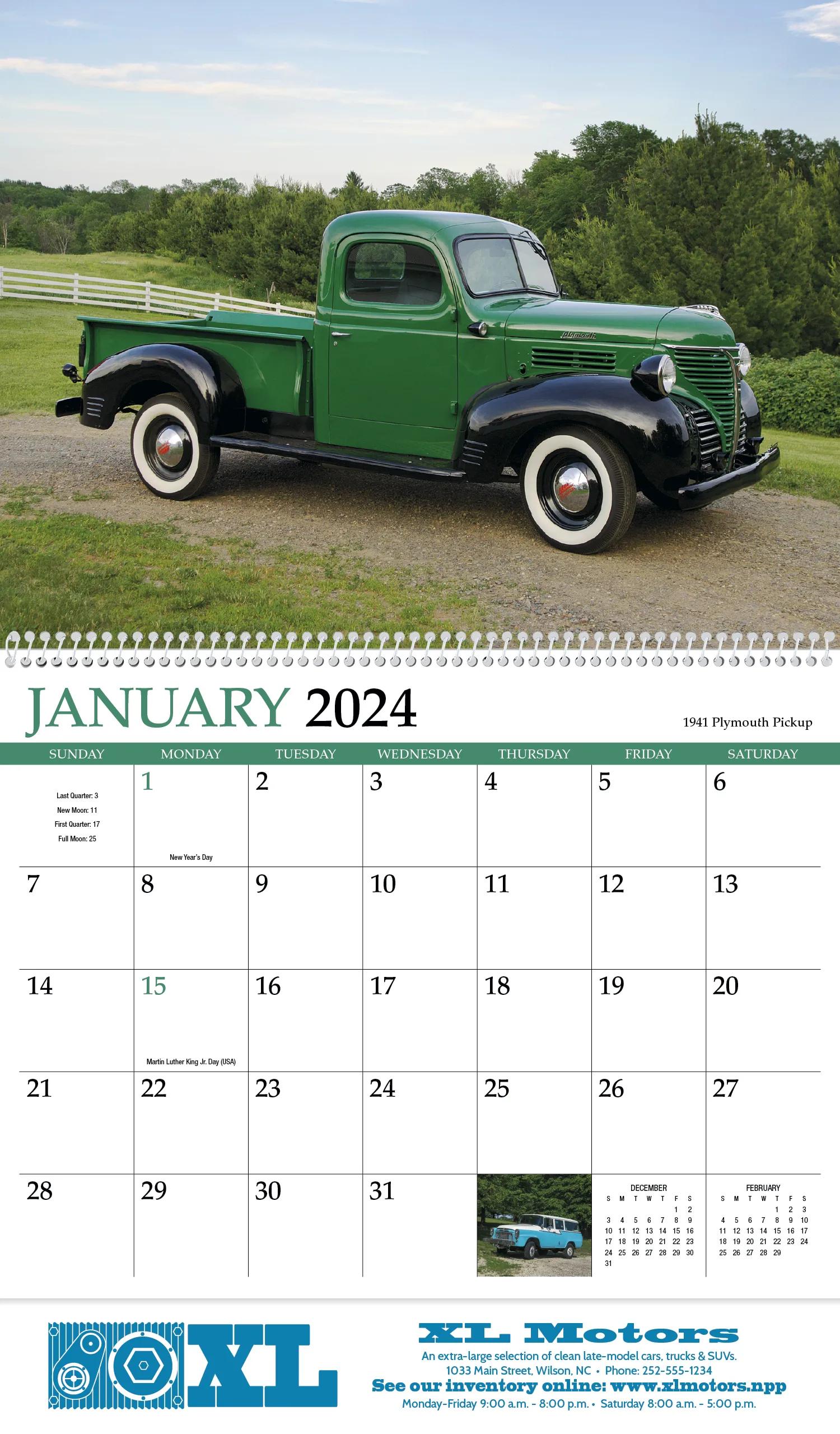 Classic Trucks Appointment Calendar - Spiral 22 of 62