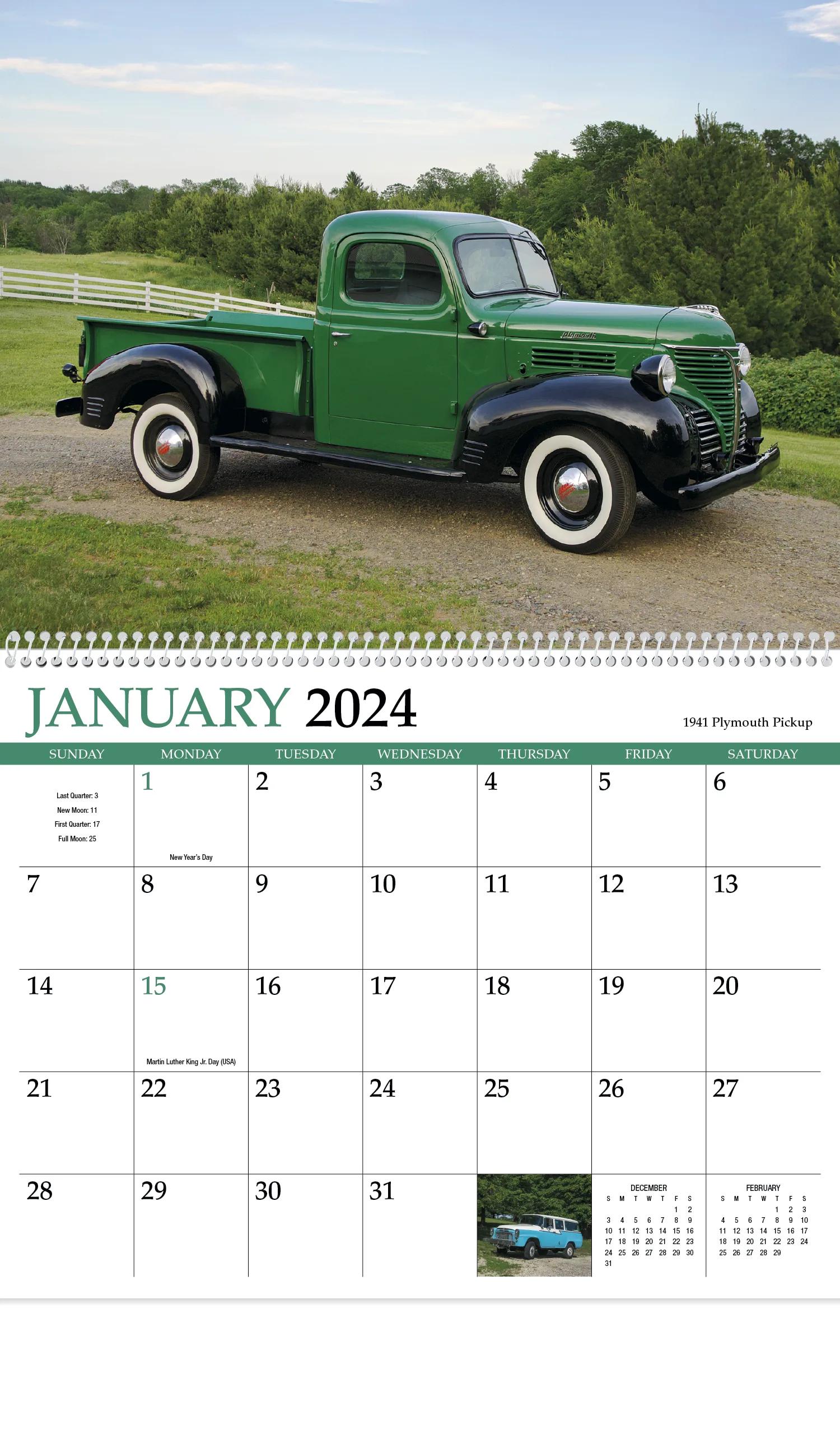 Classic Trucks Appointment Calendar - Spiral 23 of 62