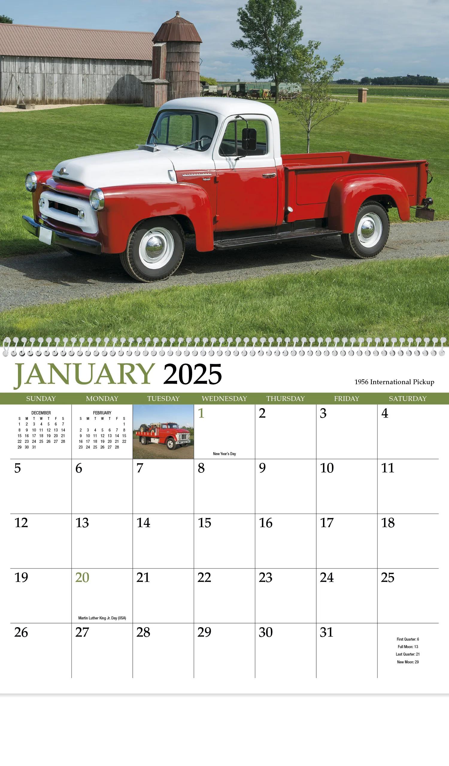 Classic Trucks Appointment Calendar - Spiral 8 of 62