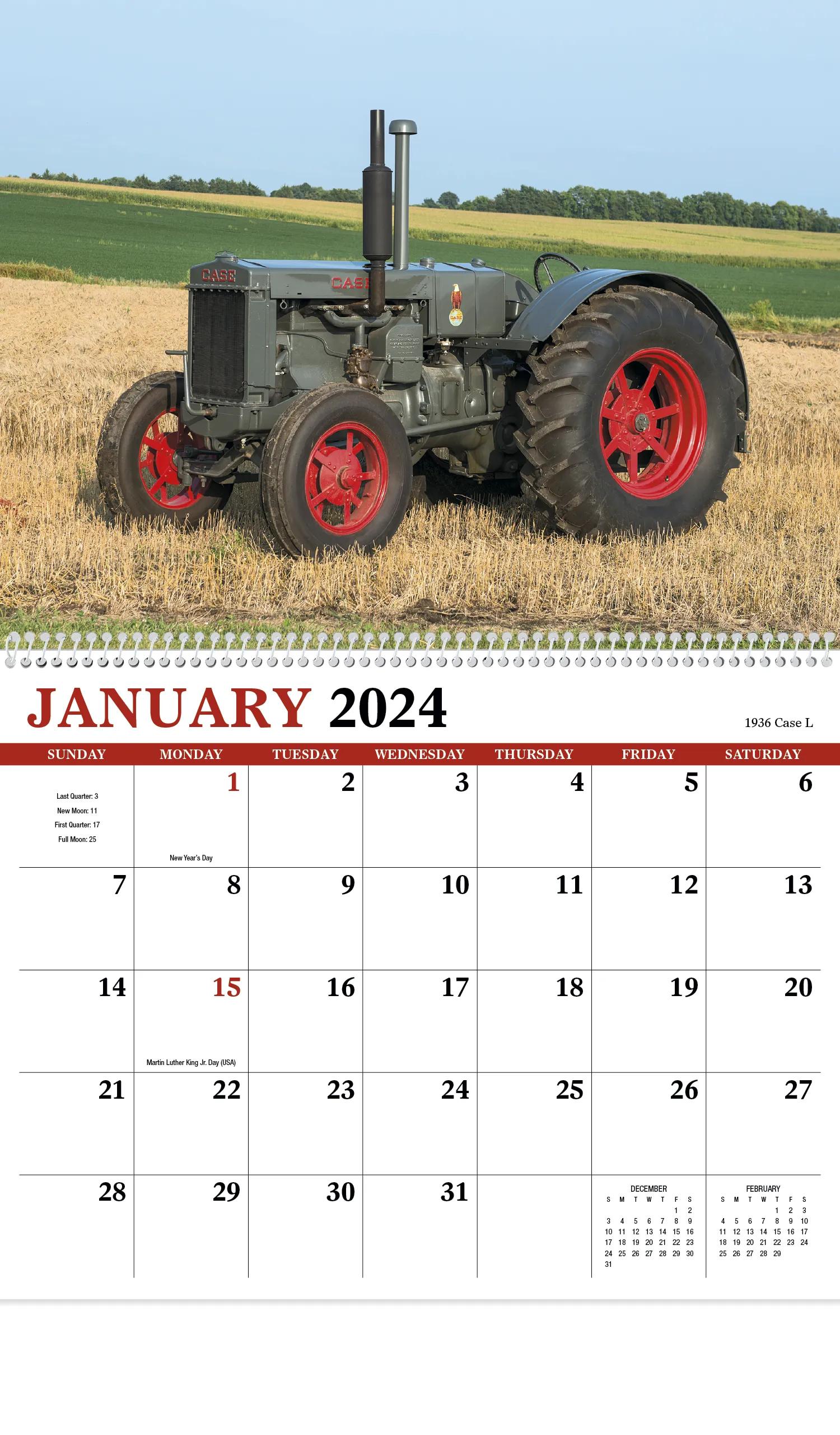 Vintage Tractors Appointment Calendar - Spiral 42 of 62