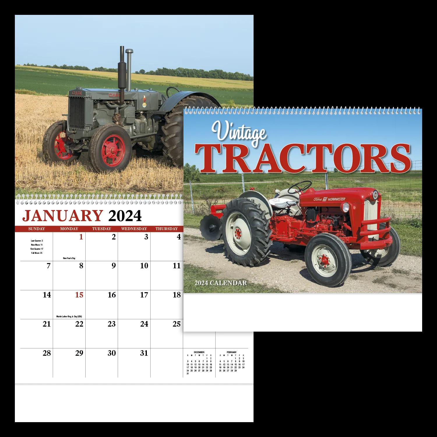 Vintage Tractors Appointment Calendar - Spiral 38 of 62