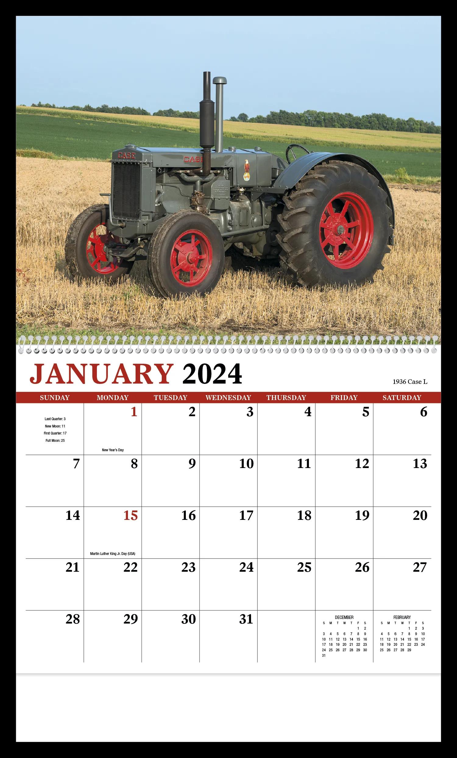 Vintage Tractors Appointment Calendar - Spiral 61 of 62