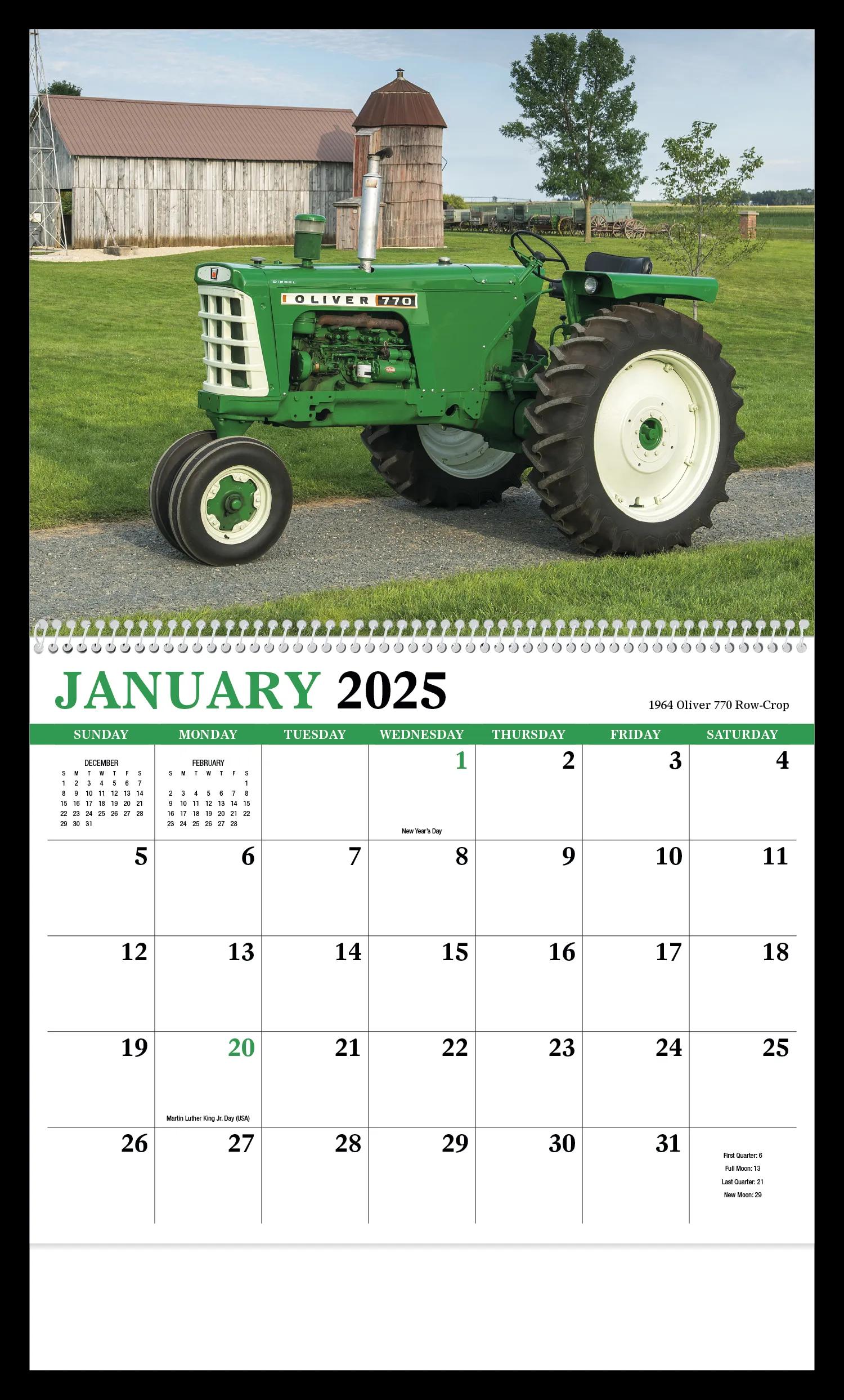 Vintage Tractors Appointment Calendar - Spiral 23 of 62