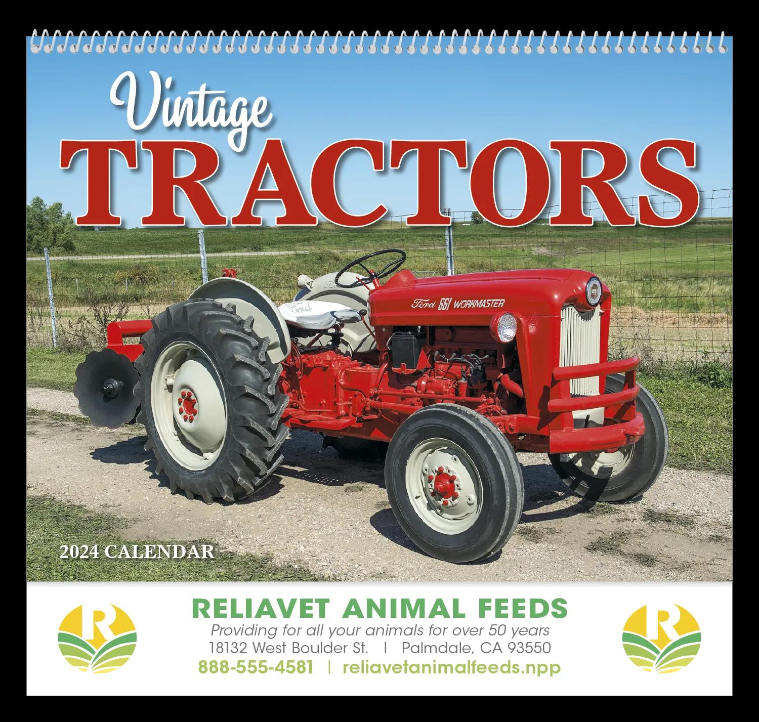 Vintage Tractors Appointment Calendar - Spiral 57 of 62