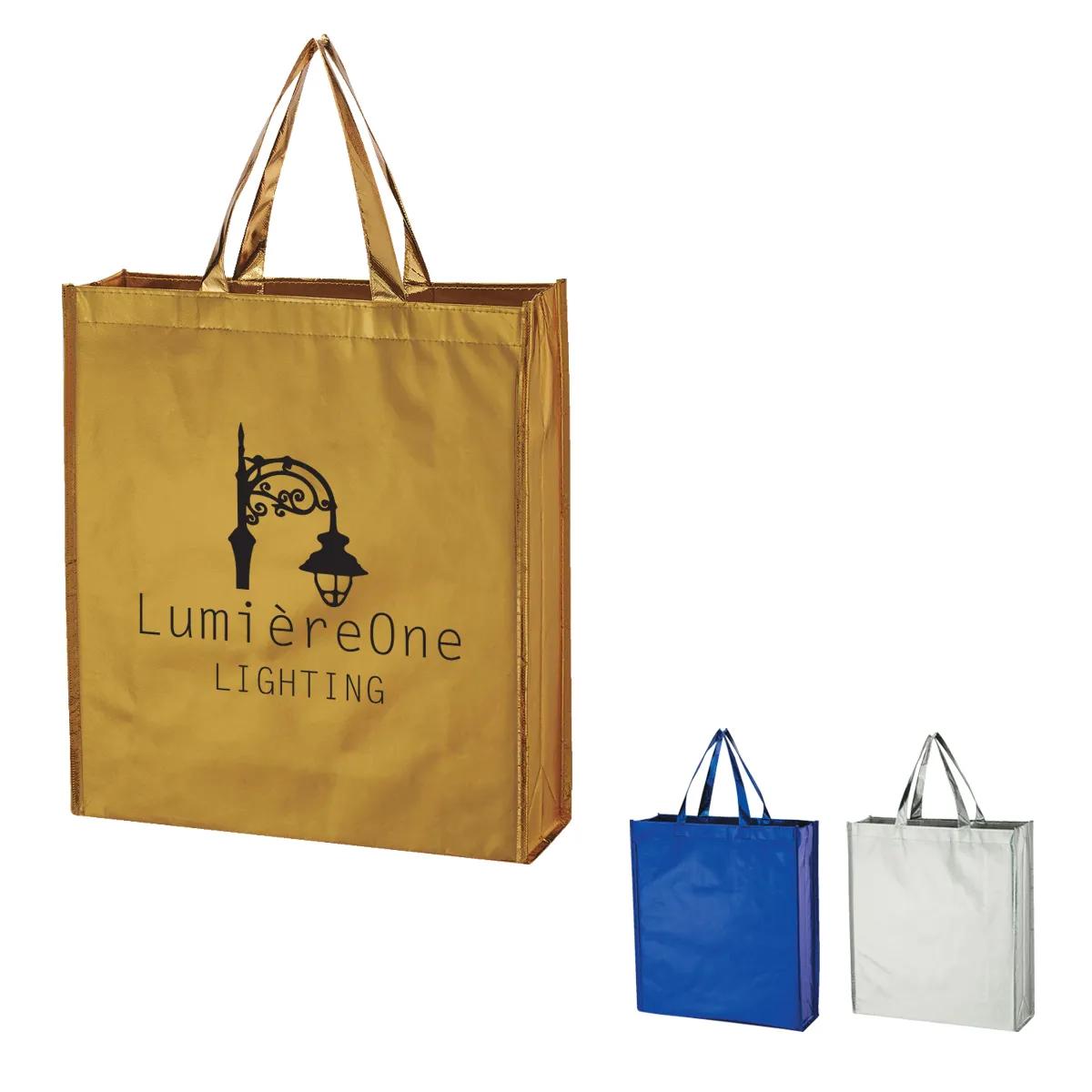 Metallic Non-Woven Shopper Tote Bag 3 of 3