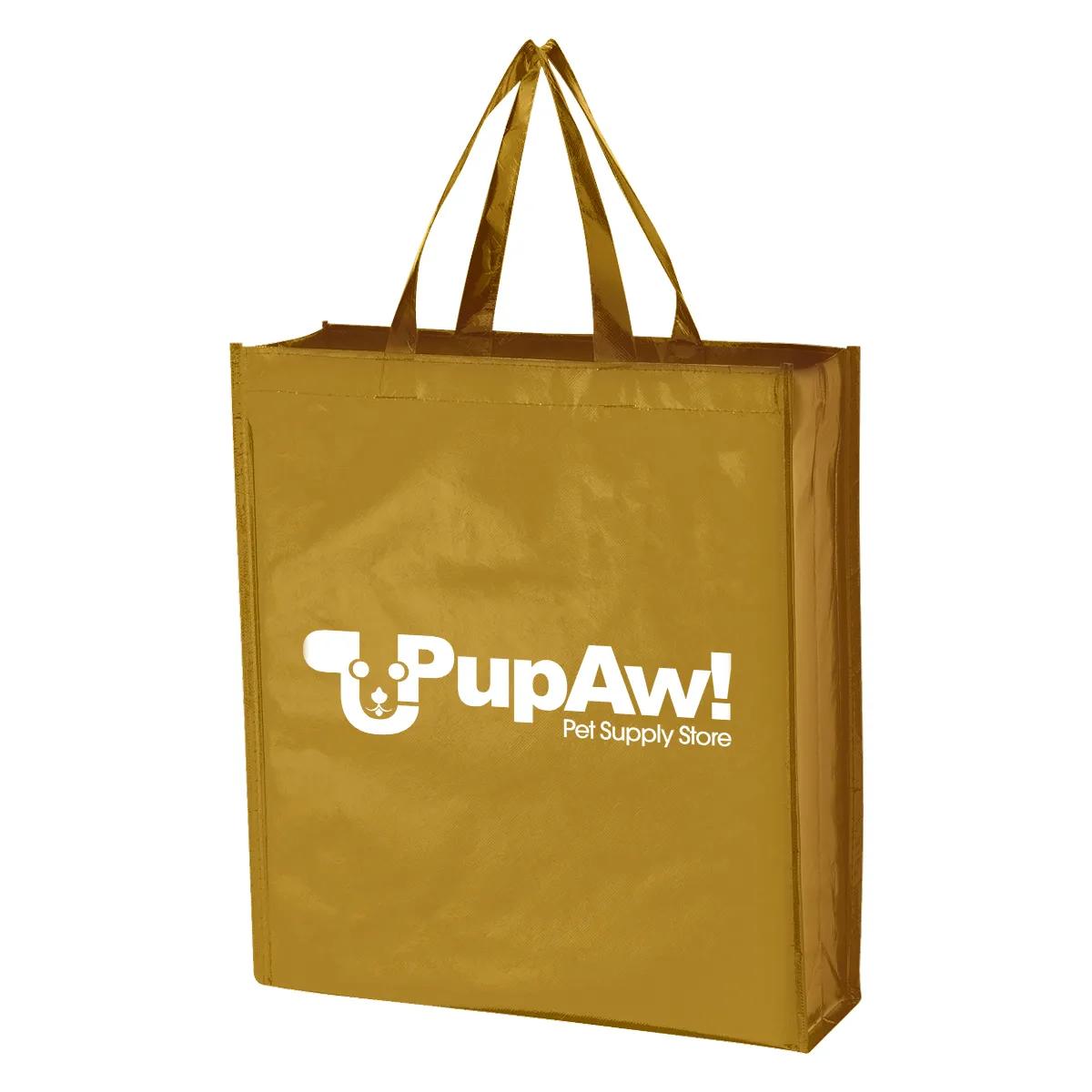 Metallic Non-Woven Shopper Tote Bag 1 of 3