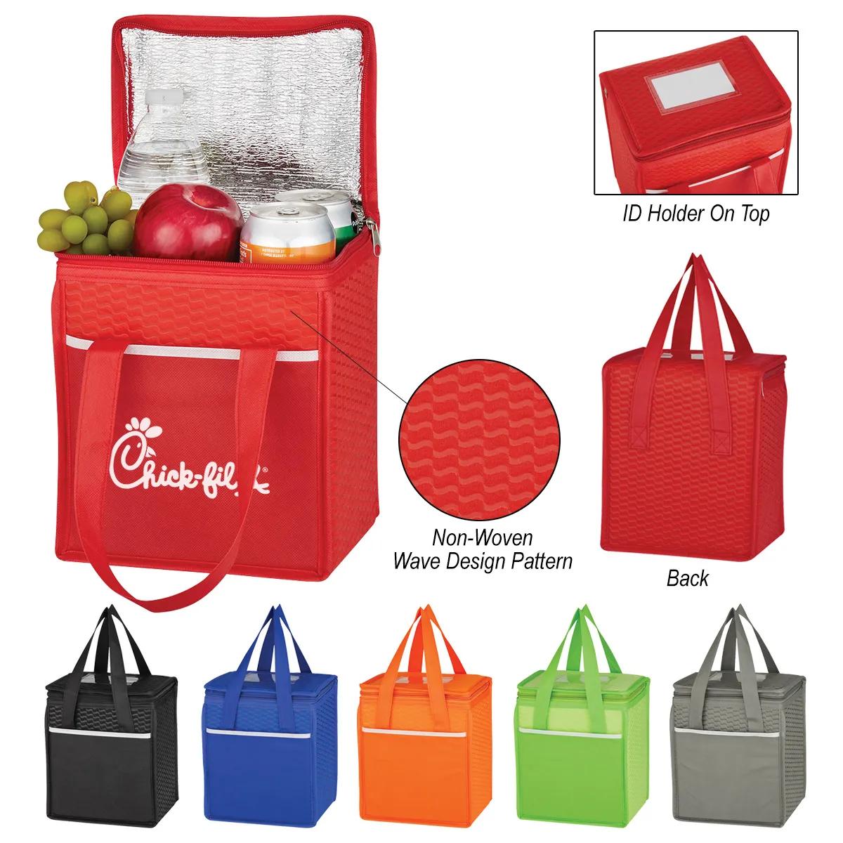 Non-Woven Wave Design Kooler Lunch Bag 5 of 6