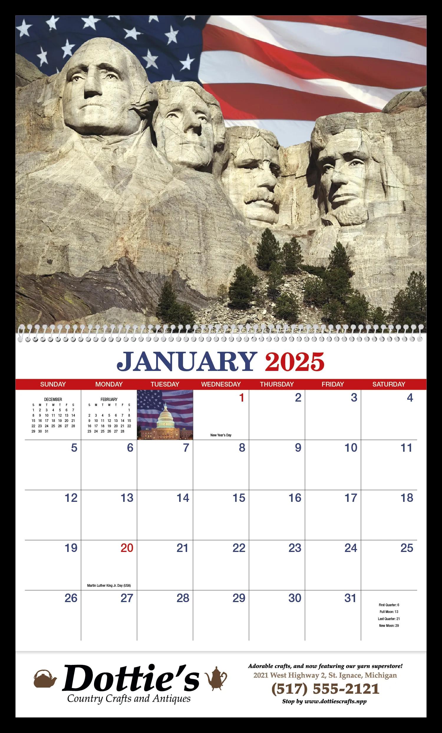 America Appointment Calendar - Spiral 17 of 62