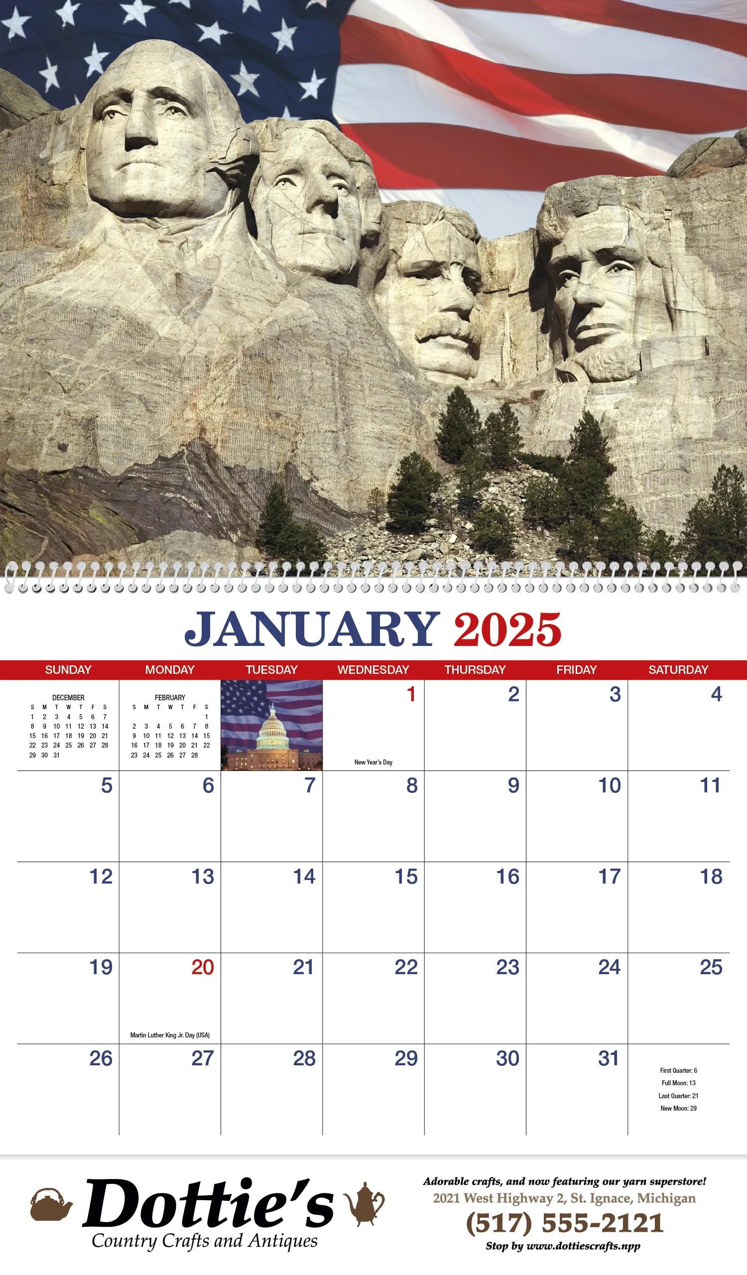 America Appointment Calendar - Spiral 25 of 62