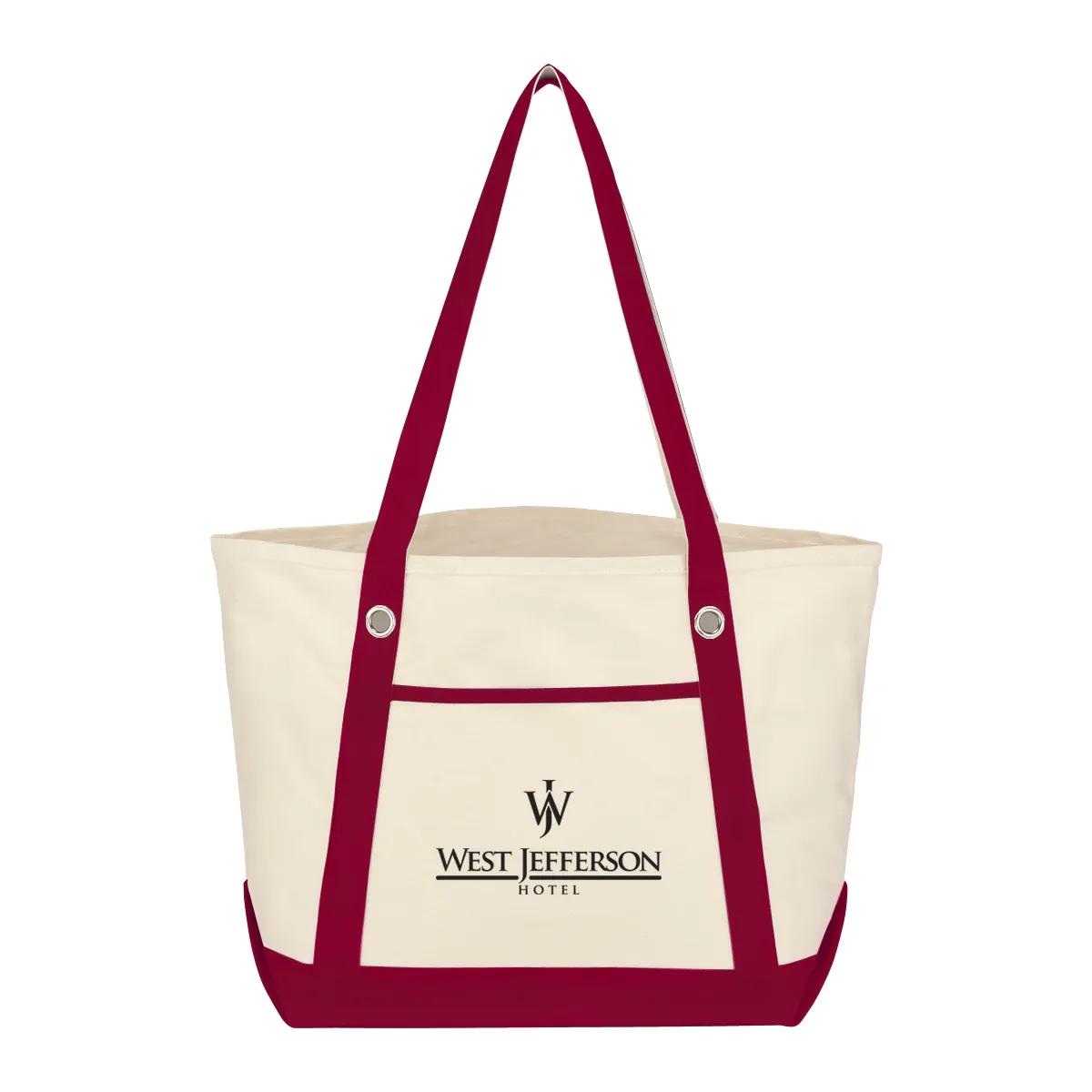 Medium Cotton Canvas Sailing Tote Bag