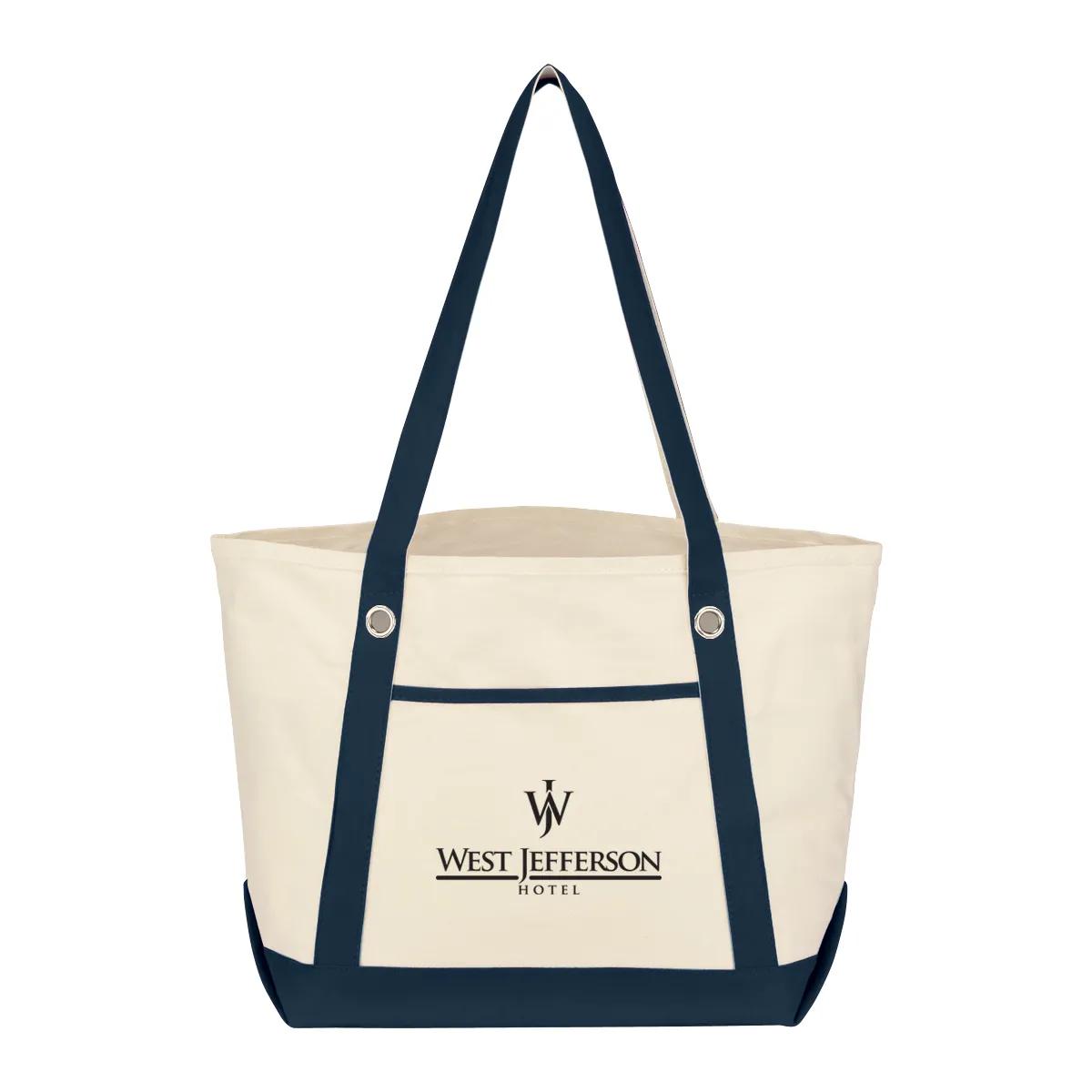 Medium Cotton Canvas Sailing Tote Bag 5 of 6