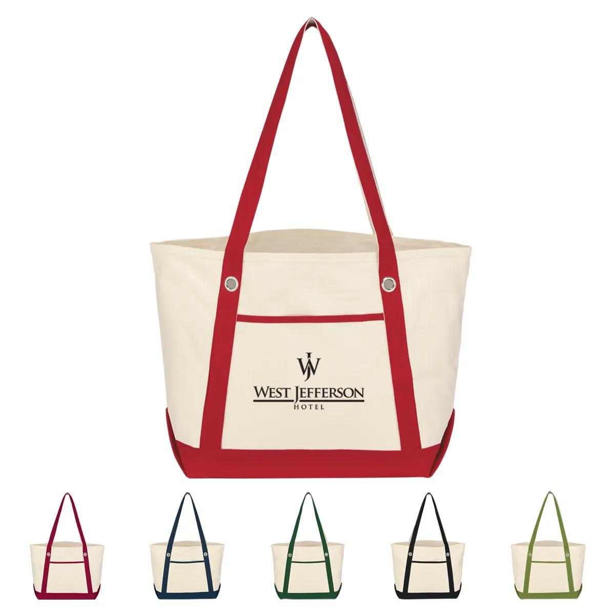 Medium Cotton Canvas Sailing Tote Bag 1 of 6