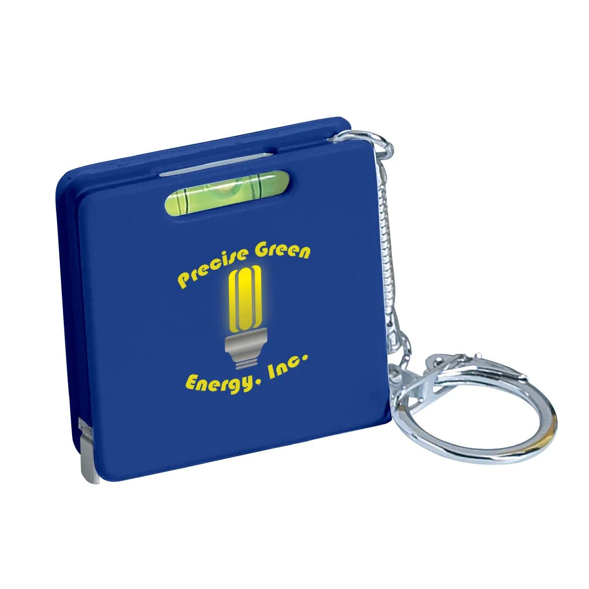 Square Level Tape Measure Key Tag 2 of 3