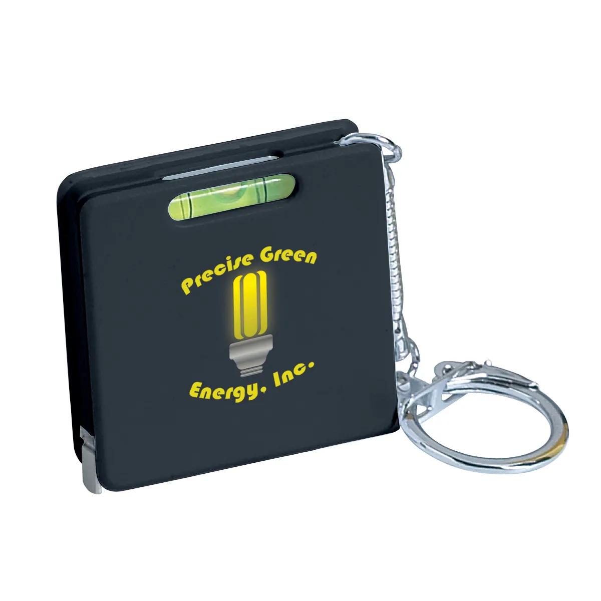Square Level Tape Measure Key Tag 1 of 3