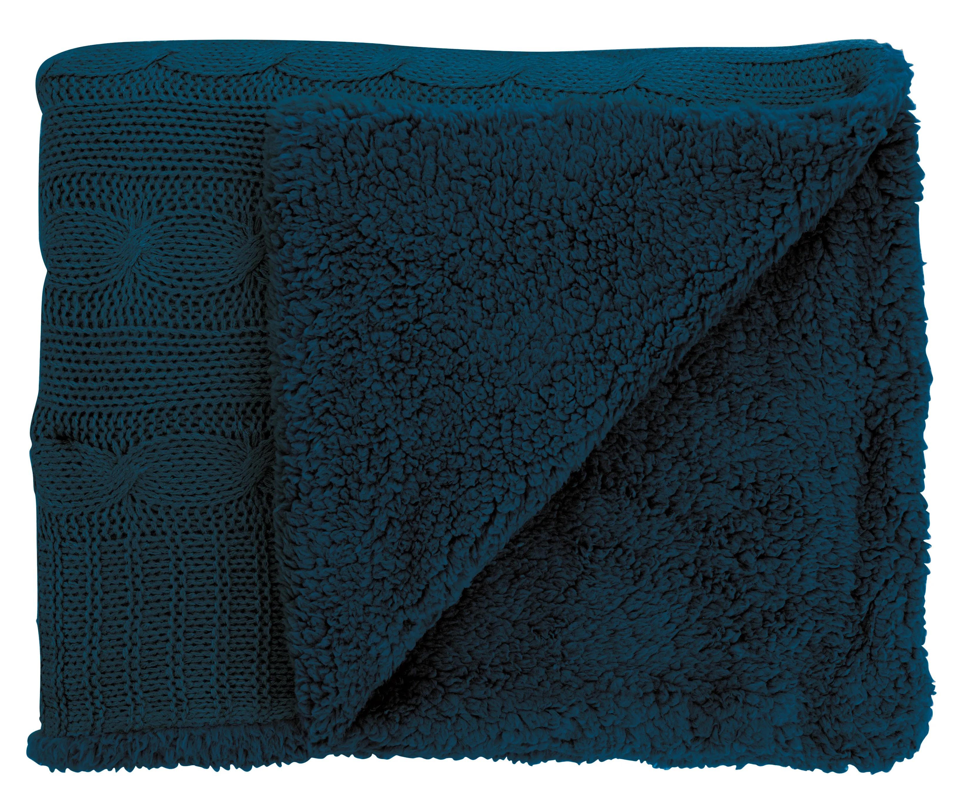Cable Knit Sherpa Blanket 26 of 27