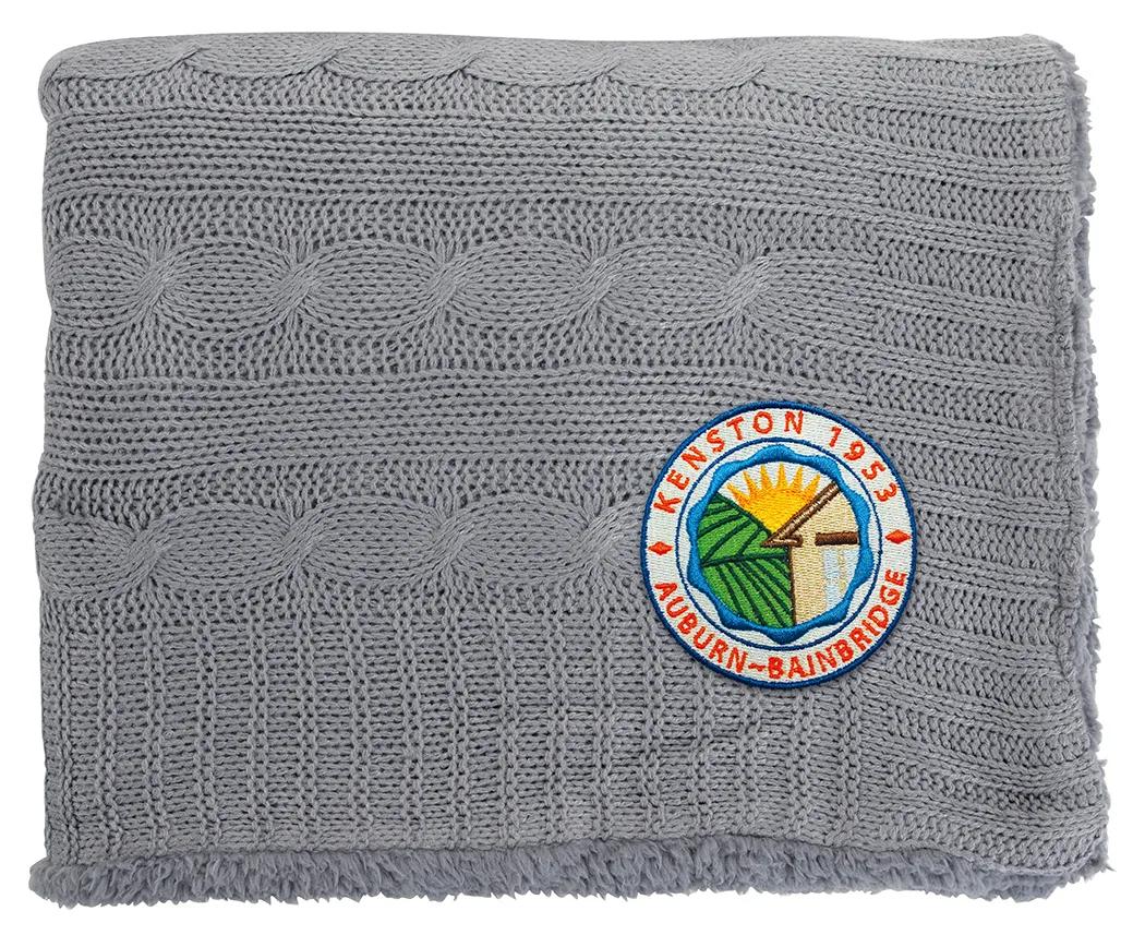 Cable Knit Sherpa Blanket 1 of 27