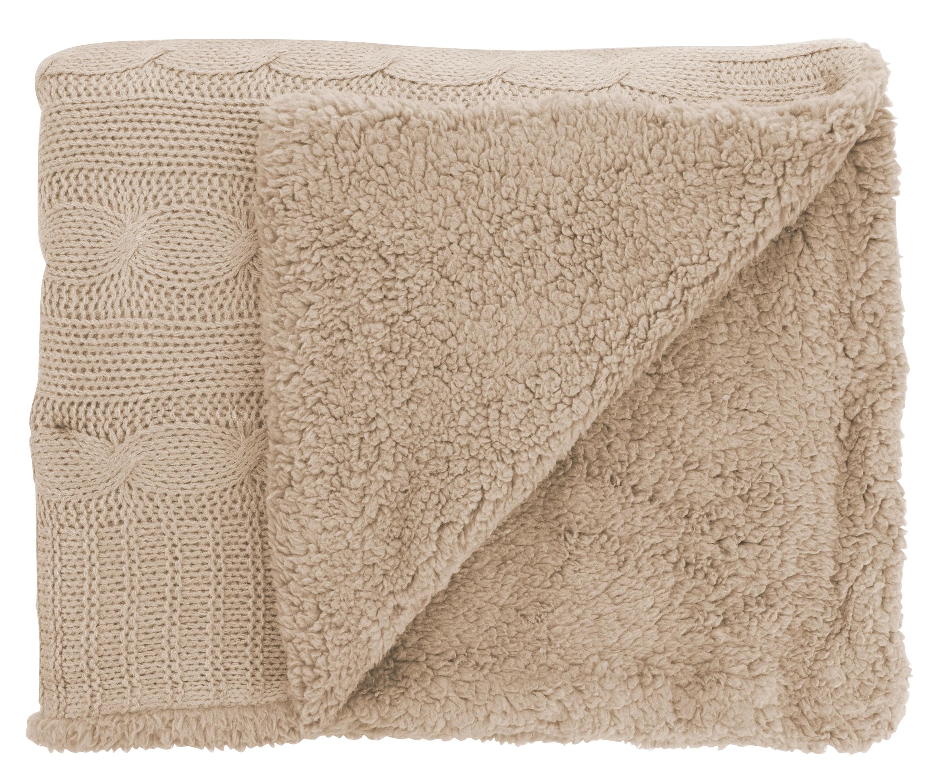 Cable Knit Sherpa Blanket 20 of 27