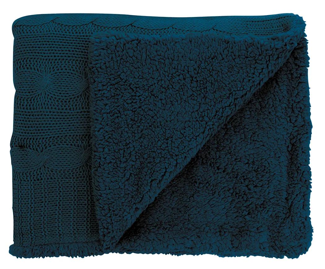Cable Knit Sherpa Blanket 4 of 27