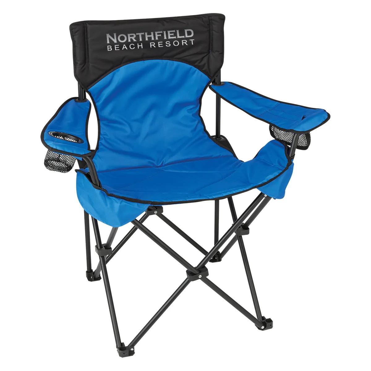 Deluxe Padded Folding Chair With Carrying Bag 1 of 2