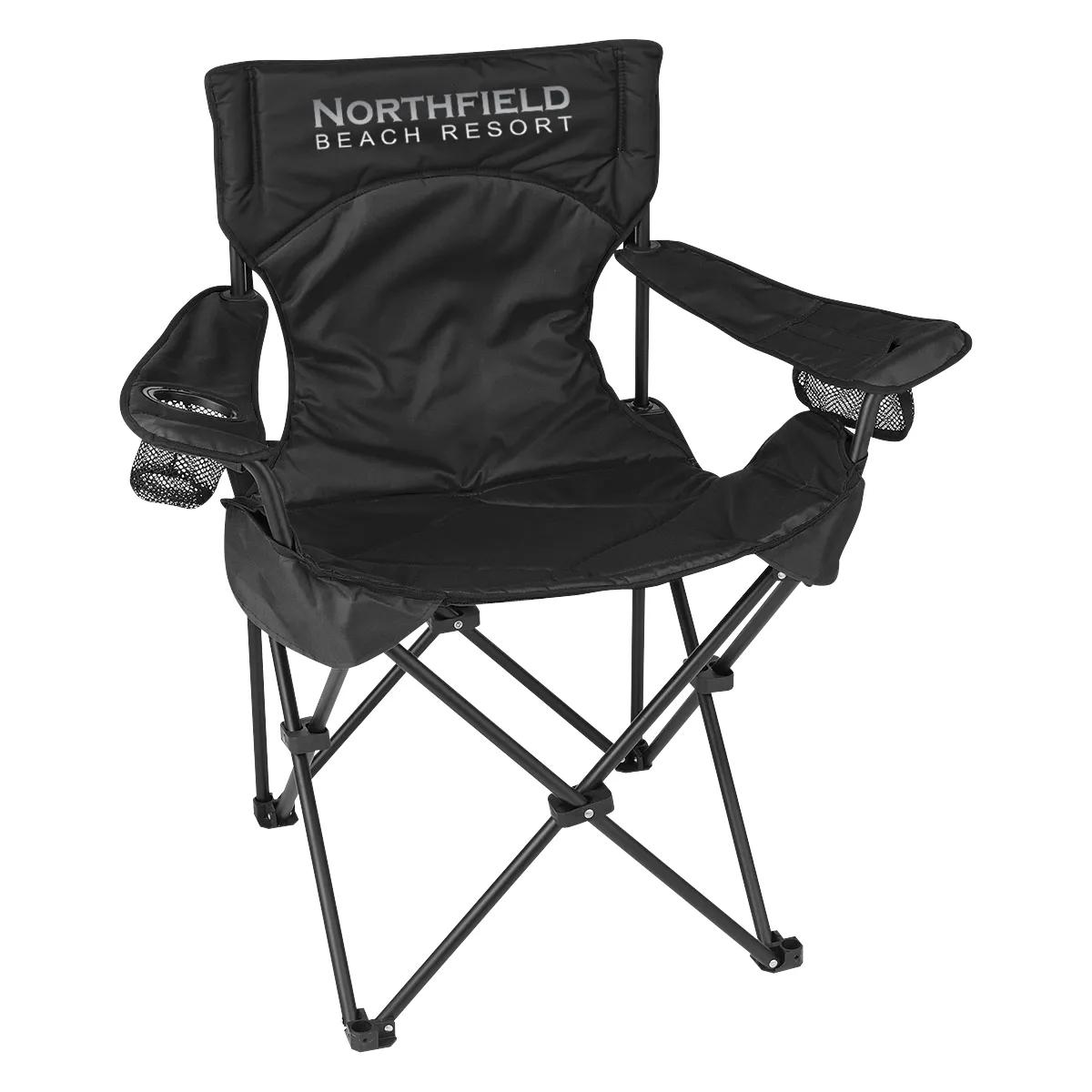 Deluxe Padded Folding Chair With Carrying Bag 2 of 2